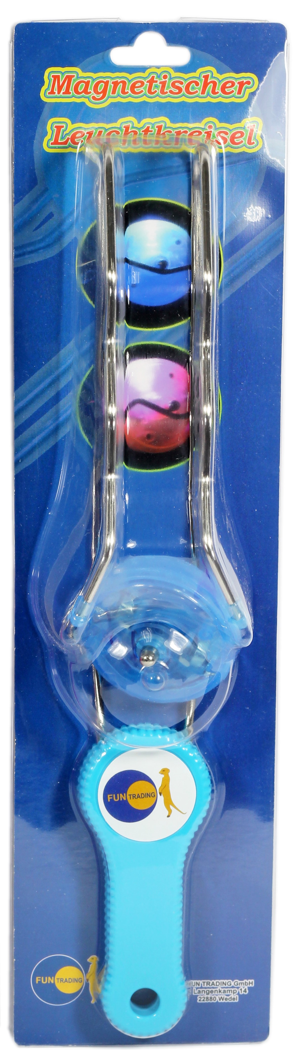 Wurfkreisel mit LED Magnet farbwechelnde LED 21cm 1 Stück Kinder Bartl 111419 