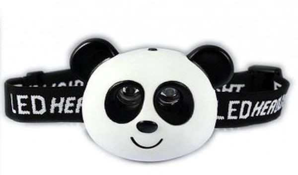 Kopflampe Panda